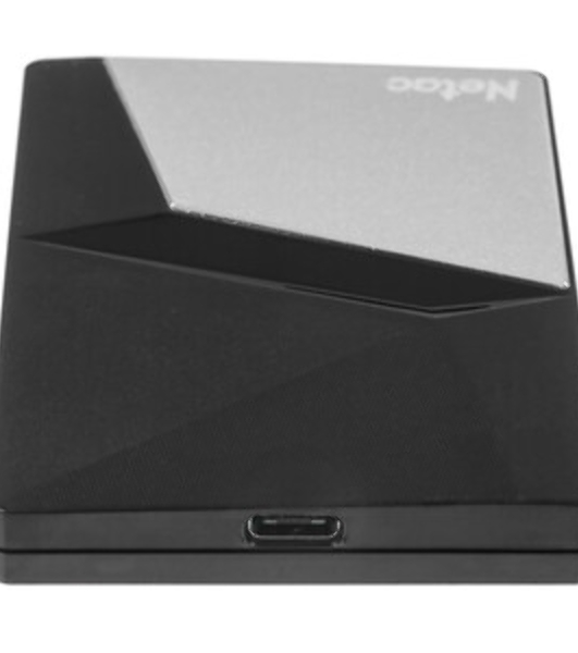 Внешний SSD Netac Z7S, 2TB, USB 3.2 Gen 1 Type-A, R/W 550/480, черный