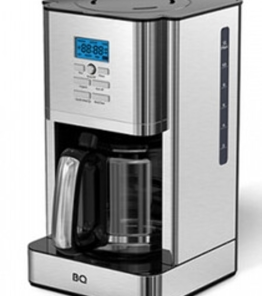 Кофеварка капельная BQ CM1004 серебристый/черный, исп. кофе - молотый, 1.8 л, 1000 Вт.