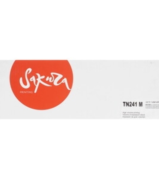 Картридж лазерный Sakura TN241M для Brother HL-3140CW, HL-3150CDW, HL-3170CDW, DCP-9020CDW, MFC-9140CDN, MFC-9330CDW, MFC-9340CDW, пурпурный, 1400 к.