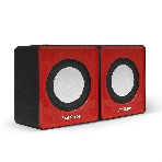 Акустическая система 2.0 ExeGate EX289920RUS Disco 140 Red (питание USB, 2х3Вт (6Вт RMS), 100-20000Гц, красный), фото 1
