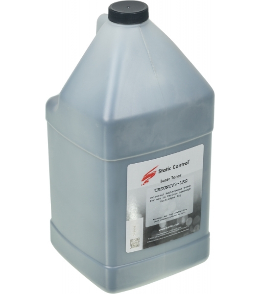 Тонер Static Control TRSUNIV3-1KG черный флакон 1000гр. для принтера Samsung ML2160/SCX3400/M2020/M2070