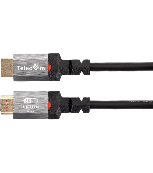 Кабель Telecom TCG365-1.5M HDMI 19M/M,ver. 2.1, 8K@60 Hz 1.5m метал разъемы