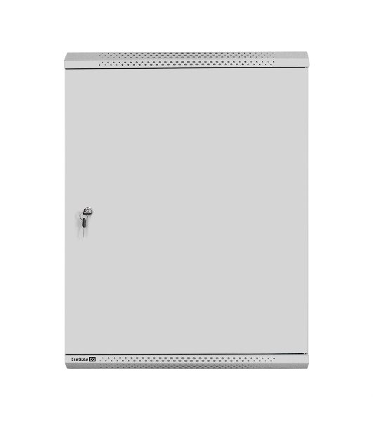 Шкаф телекоммуникационный 19' настенный 15U ExeGate EC-WM-15U.600.M.GREY (19”, 15U, 600x600x769mm (ШхГхВ), передняя дверь металл, съемные боковые панели, пыле- и влагозащита IP23, светло-серый RAL 7035)