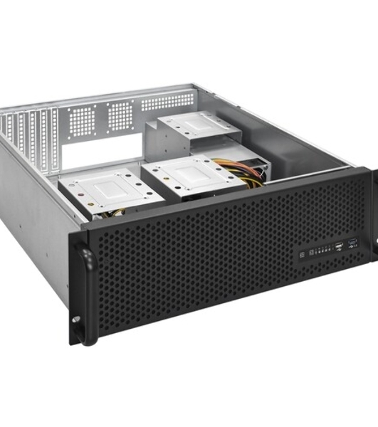 Серверный корпус ExeGate Pro 3U450-09 (RM 19', высота 3U, глубина 450, БП 2U-500ADS, USB)