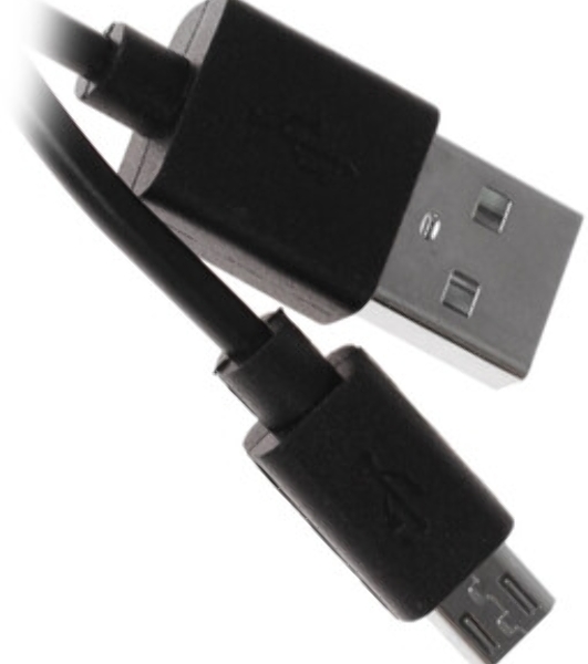 Кабель Qumo light series, USB-MicroUSB, 1м, 5В, 1A, опл. PVC, кон. PVC, черный