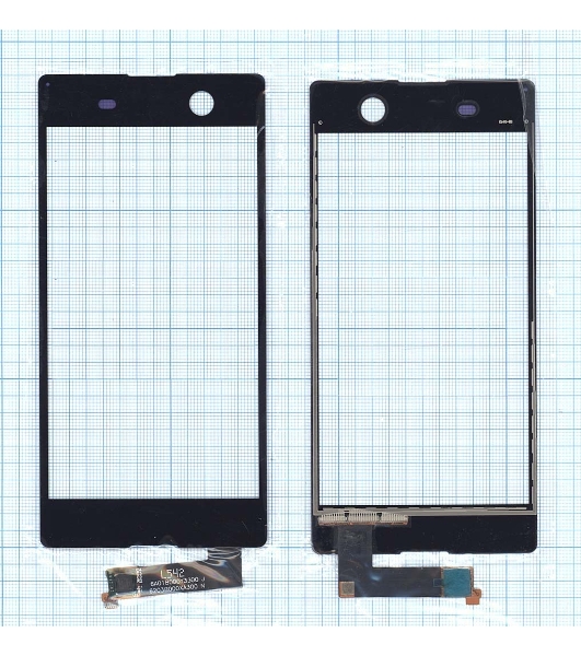 Сенсорное стекло (тачскрин) для Sony Xperia M5 черное