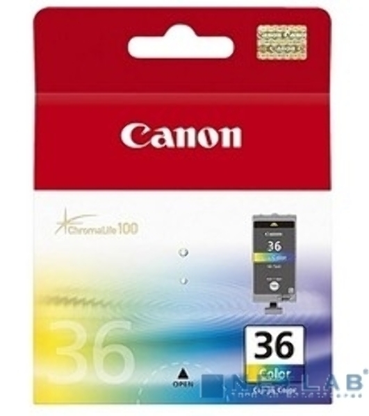 Картридж струйный CLI-36Color (1511B001) для Canon Mini Pixma 260, Цветной, 250 стр.