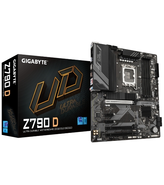 Материнская плата Gigabyte Z790 D, LGA 1700, Intel Z790, 4xDDR5, 4xSATA, 3xM.2, 1xPCI-E 3.0 x1, 1xPCI-E 4.0 x4, 1xPCI-E 5.0 x16, 1xHDMI, 1xDP, 1x 2.5Gb LAN, 4xUSB-A 2.0, 4xUSB-A 3.2 Gen 1, 1xUSB 3.2 Gen 2, 7.1, ATX
