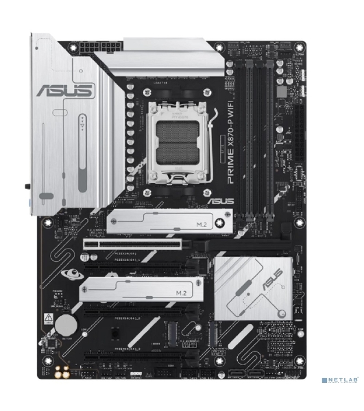 Материнская плата ASUS PRIME X870-P WIFI, AM5, AMD X870, 4xDDR5, 2xSATA, 4xM.2, 1xPCI-E 5.0 x16, 2xPCI-E 4.0 x1, 1xHDMI, 2xUSB-C, 1x 2.5Gb LAN, 4xUSB-A 3.2 Gen 1, 1xUSB-A 3.2 Gen 2, 4xUSB-A 2.0, 3x3.5 мм, 7.1, 1xWi-Fi 7, ATX