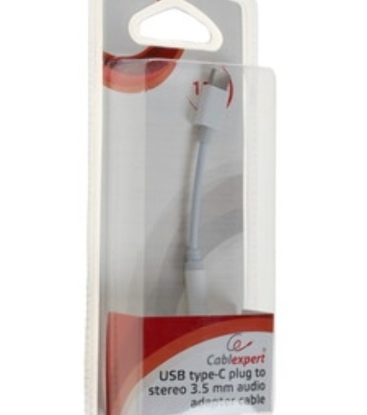 Кабель-переходник AUX Cablexpert CCA-UC3.5F-AL Type-C(M)/Jack3.5(F), алюминий+нейлон.оплётка, 0.15м, пакет