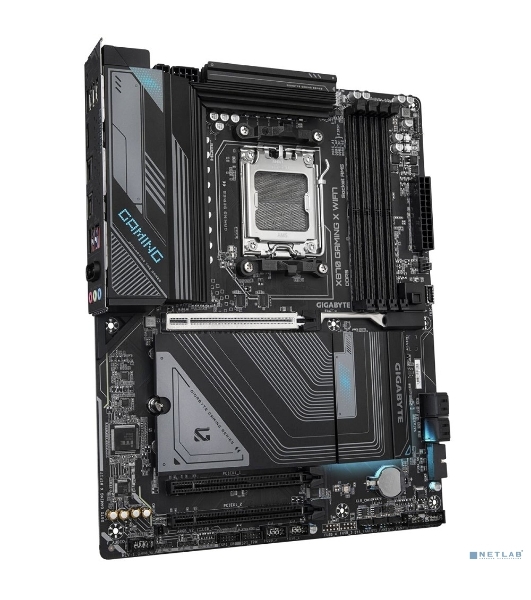 Материнская плата Gigabyte X870 GAMING X WIFI7, AM5, AMD X870, 4xDDR5, 4xSATA, 3xM.2, 1xPCI-E 5.0 x16, 2xPCI-E 3.0 x1, 1xHDMI, 1xUSB-C (DP), 1x 2.5Gb LAN, 4xUSB-A 2.0, 3xUSB-A 3.2 Gen 1, 1xUSB-A 3.2 Gen 2, 2xUSB-C 3.2 Gen 2 (USB4), 3x3.5 мм, 7.1, ATX