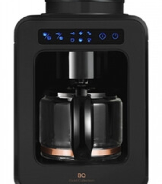 Кофеварка капельная BQ CM7000 Black-Rose Gold со встроенной кофемолкой, исп. кофе - молотый/зерновой, 0.6 л, 600 Вт.