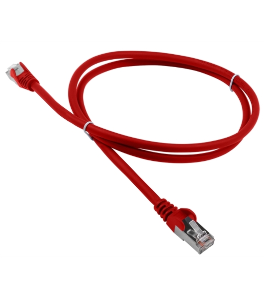 Патч-корд LANMASTER LSZH FTP кат.5e, 5.0 м, красный