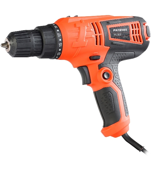 Дрель-шуруповерт Patriot FS 303, 330 Вт, 25 Нм, щеточный