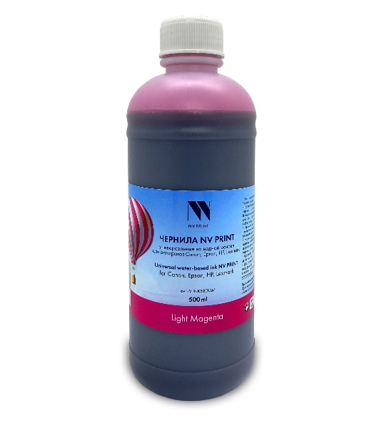 Чернила NVPrint универсальные на водной основе NV-INK500ULM для аппаратов Сanon/Epson/НР/Lexmark (500 ml) Light Magenta