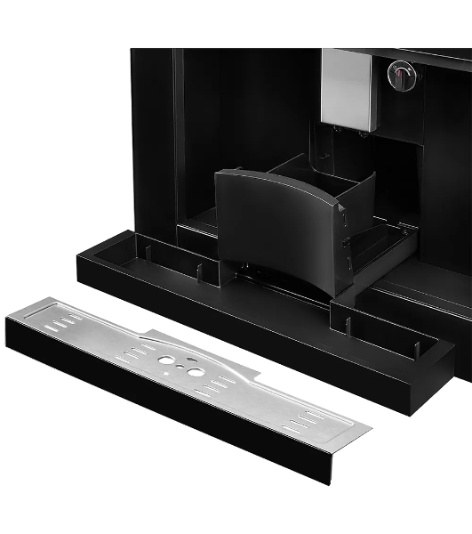 Автоматическая кофемашина Kuppersberg KCM 182 Black коллекция High-Tech,управление сенсорное,максимальное давление 20 бар,емкость для воды 1.8л, есть капучинатор,приготовление кофе автоматическое, материал панели стекло, черный