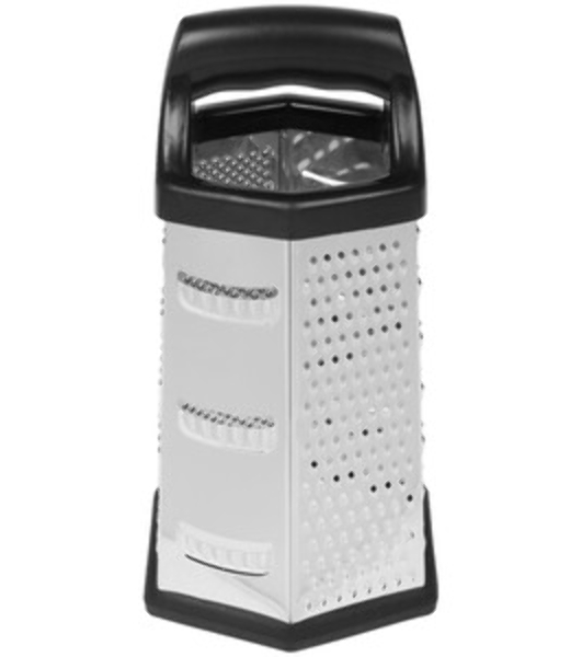 Терка LARA LR07-53 6 поверхностей, высота 23 см, нерж. сталь, нескользящее основание, ручка