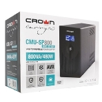 Источник бесперебойного питания Crown CMU-SP800EURO LCD/800 ВА/450 Вт/4 x евророзетка с заземлением (Schuko), фото14