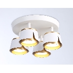 Светильник Ambrella light TN71241/4 WH/GD белый/золото GX53/4 D250*147, фото3