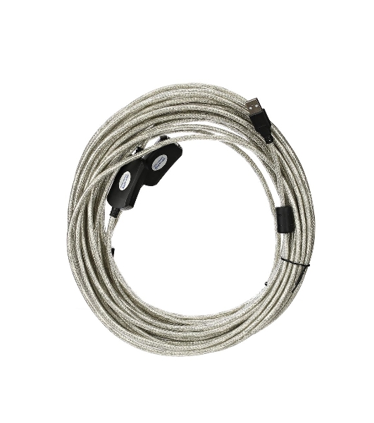 Кабель-адаптер VCOM VUS7049-20M USB2.0-repeater, удлинительный активный <Am-->Af 20м