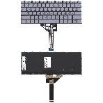 Клавиатура для ноутбука Lenovo Yoga Slim 6 14IAP8 серебристая, фото4