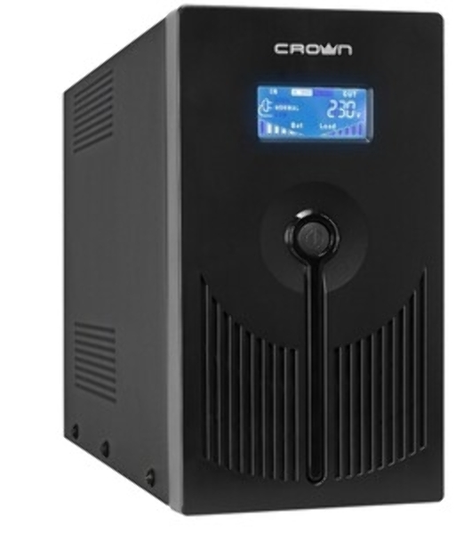 Источник бесперебойного питания Crown CMU-SP800EURO LCD/800 ВА/450 Вт/4 x евророзетка с заземлением (Schuko)