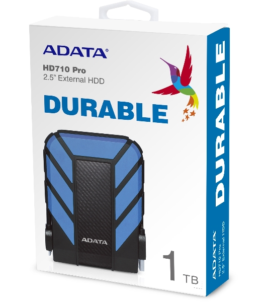 Внешний HDD 2.5' ADATA HD710P, 1TB, USB 3.2 Gen 1 Type-A, 5400 rpm, синий