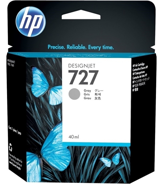 Картридж струйный HP 727 с чернилами фотографического черного цвета для принтеров Designjet, 300 мл