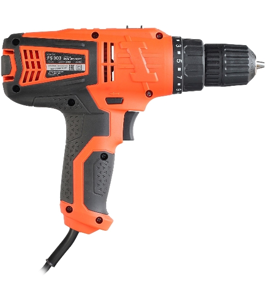 Дрель-шуруповерт Patriot FS 303, 330 Вт, 25 Нм, щеточный