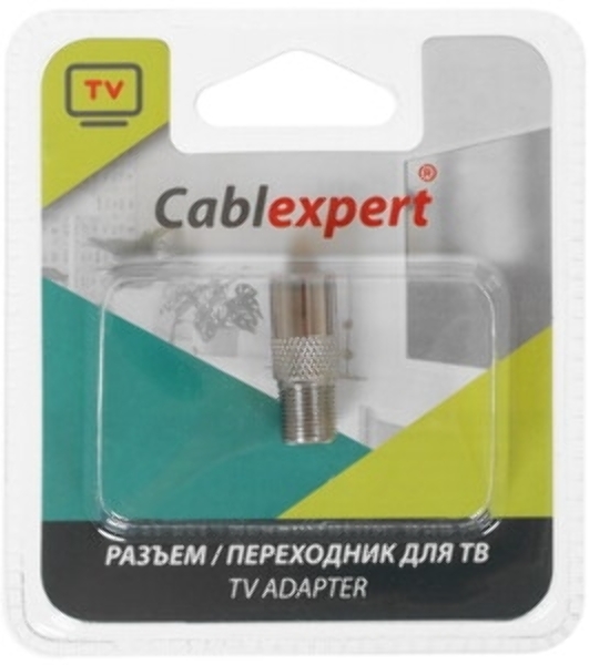 Переходник Cablexpert APL-FTVF-01, F (мама)/TV (мама), блистер
