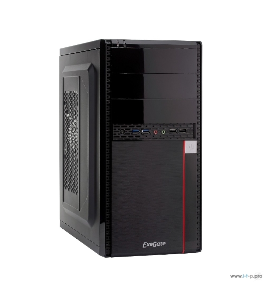 Компьютерный корпус ExeGate EX277439RUS Minitower MA-371X Black, mATX (без БП)