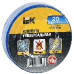 Изолента IEK UIZ-13-10-K07 0,13х15 мм синяя 20 метров, фото4