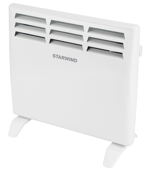 Конвектор электрический Starwind SHV1010 белый, 1000 Вт, 15 м2, термостат