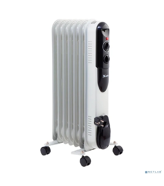 Обогреватель масляный MTX OCH-1500, белый, 1500 Вт, 15 м2, термостат