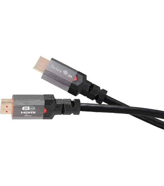 Кабель Telecom TCG365-1M HDMI 19M/M,ver. 2.1, 8K@60 Hz 1m метал разъемы, Telecom TCG365-1M