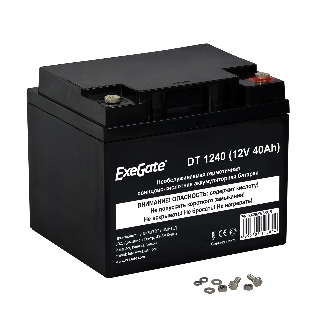 Батарея ExeGate DT 1240 (12V 40Ah), клеммы под болт М6
