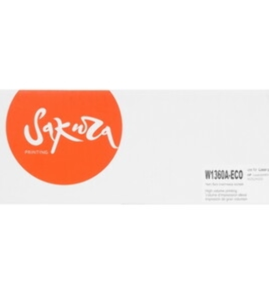 Картридж Sakura W1360A (136A) для HP, черный, 1150 к.