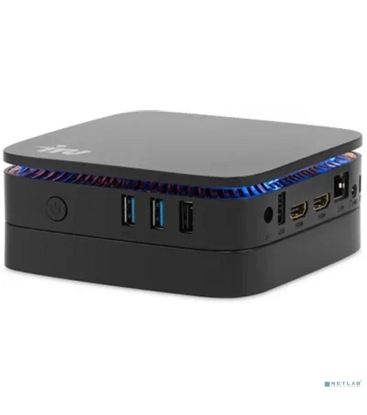Неттоп IRU 110JLCN Cel N4500 (1.1) 8Gb SSD256Gb UHDG Windows 11 Pro GbitEth WiFi BT черный (2152163)