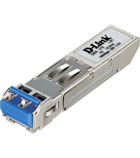 Сетевое оборудование D-Link (DEM-210/B1A) Модуль SFP с 1 портом 100Base-FX для одномодового оптического кабеля, питание 3,3В (до 15 км)