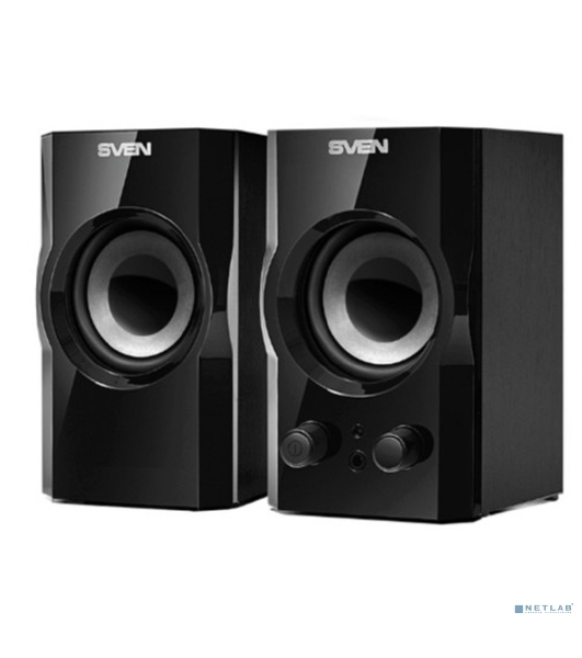 Акустическая система SVEN SPS-606, черный, акустическая система 2.0 (мощность 2x3 Вт(RMS))