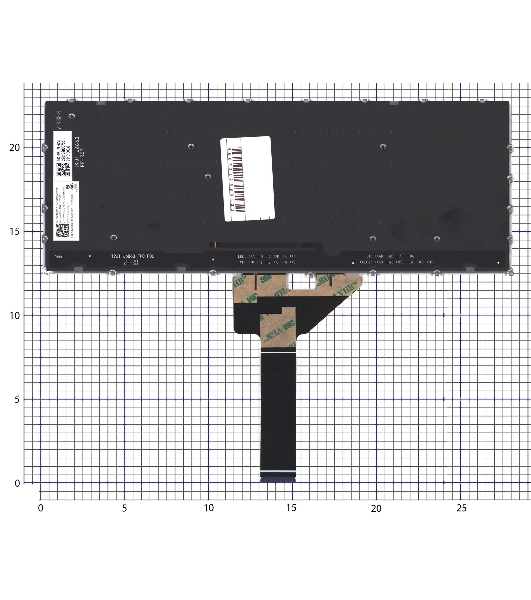 Клавиатура для ноутбука Lenovo Yoga Slim 6 14IAP8 серебристая