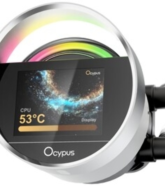 Система охлаждения Ocypus Sigma L36 WH ARGB, 360мм, LCD Pump 2.4', 3x120мм ARGB fans, LGA115X/1200/1700/18XX, AM4/AM5