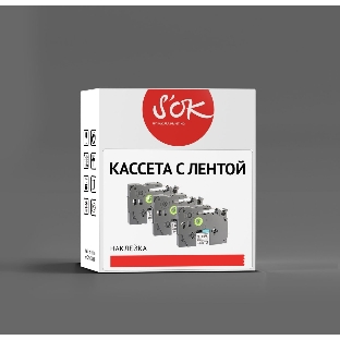 Кассета с лентой Sakura TZEFA3 для Brother PTH110/PTD210/PTD210VP/PTE110VP/PTE300VP/D450VP/PTD600VP, синий на белом, 12мм/8м, наклейка