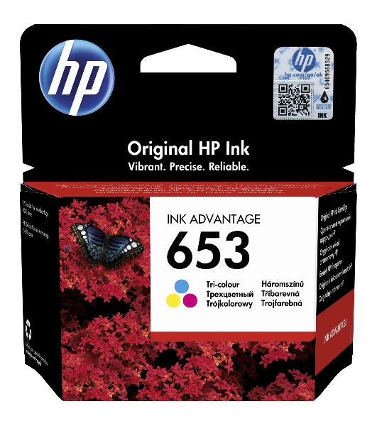 Картридж HP 653 струйный трехцветный (200 стр)