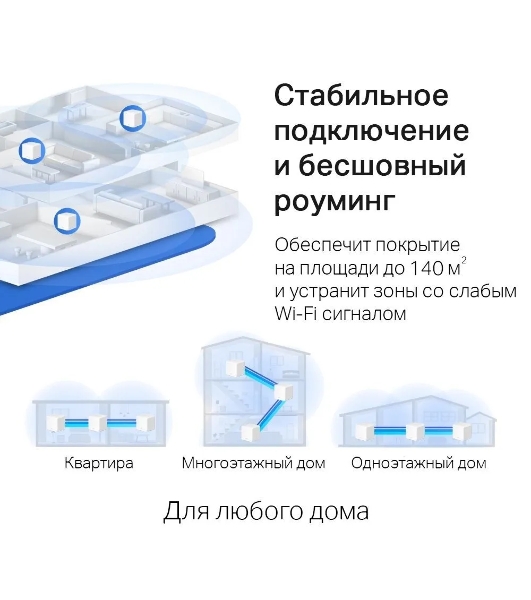 Бесшовный Mesh роутер Mercusys Halo H30G(2-pack) AC1300 10/100/1000BASE-TX