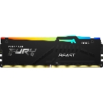Оперативная память Kingston Fury Beast, DDR5, 32Gb (1x32Gb), 5200MHz, CL40, DIMM, с радиаторами, RGB, черный, фото4