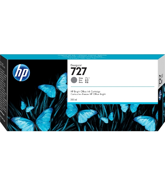 Картридж струйный HP 727 с чернилами фотографического черного цвета для принтеров Designjet, 300 мл