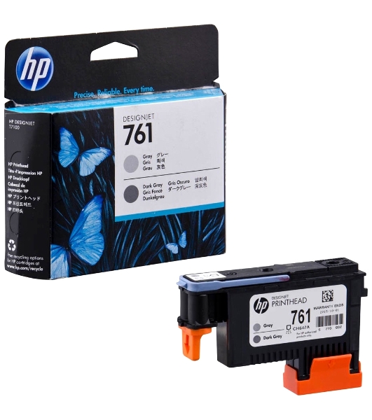 Картридж струйный HP 761 CH647A темно-серый/серый печатающая головка для HP DJ T7100