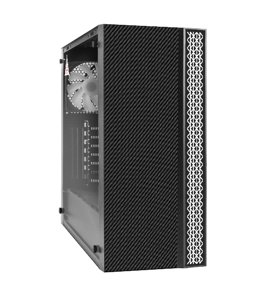 Компьютерный корпус Miditower ExeGate EVO-9211-700NPX (ATX, БП 700NPX с вент. 12см, с окном, 2хUSB+1хUSB3.0, HD аудио, черный, 1 вент. с RGb подсветкой)