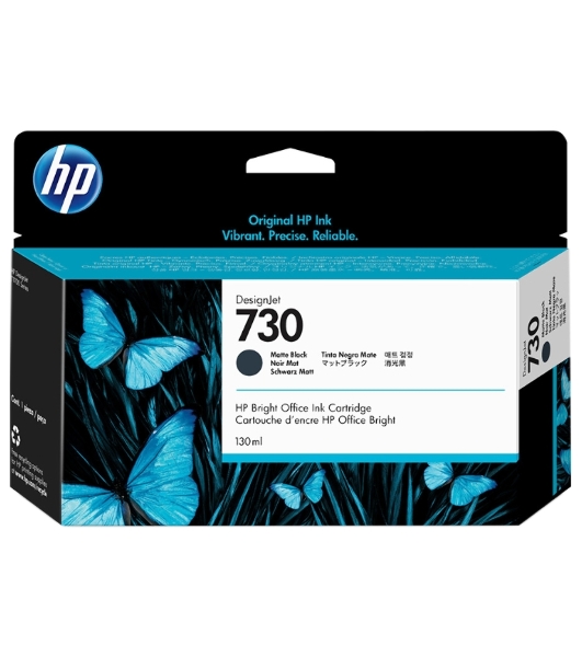 Картридж струйный HP 730 черный матовый для HP DesignJet T1700, 130 мл